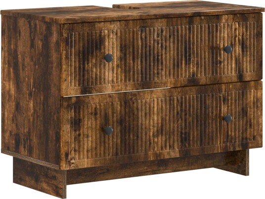 vidaXL Baderomsvaskeskap EDE Røkt Eik 82 x 41 x 59 cm Konstruert tre