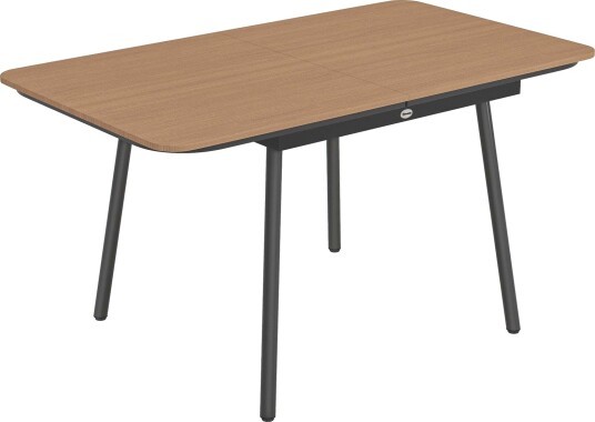 Utendørs spisebord for 6 – Teak værbestandig 140x80 cm