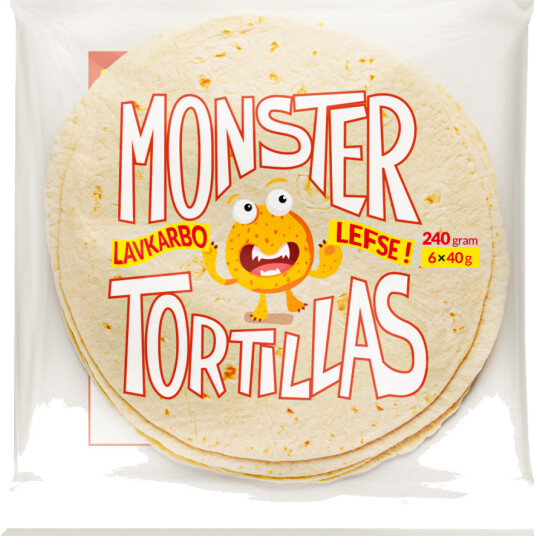 Monster Lavkarbo Tortillas (6 lefser) Monster Lavkarbo Tortillas (6 lefser)
