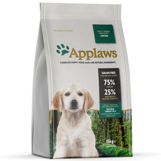 Applaws Puppy Små Og Mellomstore Raser Kylling 2 X 15 kg