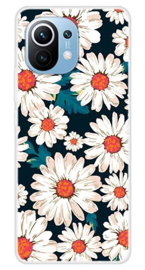 INCOVER Xiaomi Mi 11 Fleksibel Plastdeksel - Marguerites