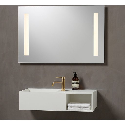 Loevschall Godhavn Spejl med LED-belysning 90x65 cm