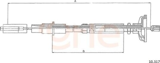 Clutchkabel COFLE 10.317 Clutchkabel COFLE 10.317