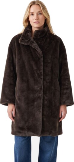 Herno Knitted half coat IT 42 brun dame Herno Knitted half coat IT 42 brun dame