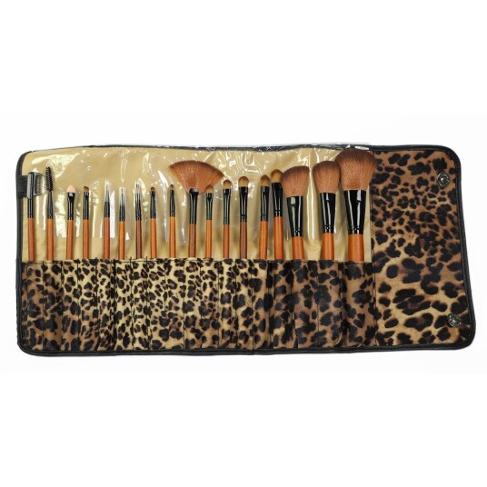 Smashit Cosmetics Brush Set 18 Brushes Leoprint Smashit Cosmetics Brush Set 18 Brushes Leoprint