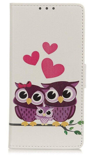 INCOVER Alcatel 1S (2020) PU Skinndeksel m. Lommebok Ugle Familie