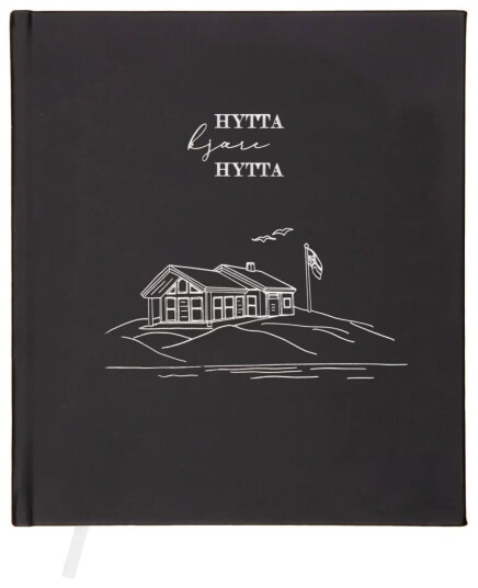 Hyttebok Sjøhytte 21x24cm Sort Hyttebok Sjøhytte 21x24cm Sort