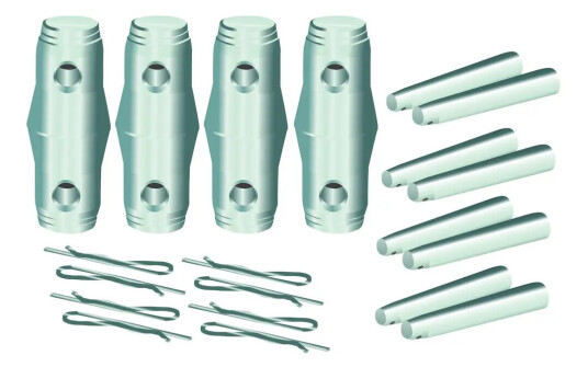Alutruss Quadlock Set Connecting Cone/pivot/pin