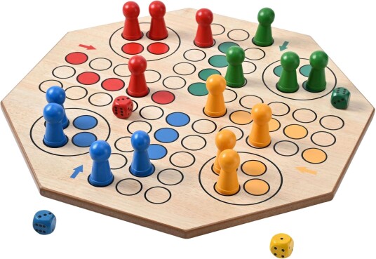 Natural Games Ludo XXL Brettspill 50 x 50 cm