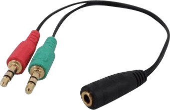 Cablexpert Audioadapter 4 Polsminijakk Hunn Til Mini Phone Stereo 3.5 Mm Hann 20 Cm Svart