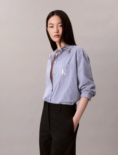 Calvin Klein Jeans Yd Perfect Button-Down Shirt - Blue - S Calvin Klein Jeans Yd Perfect Button-Down Shirt - Blue - S