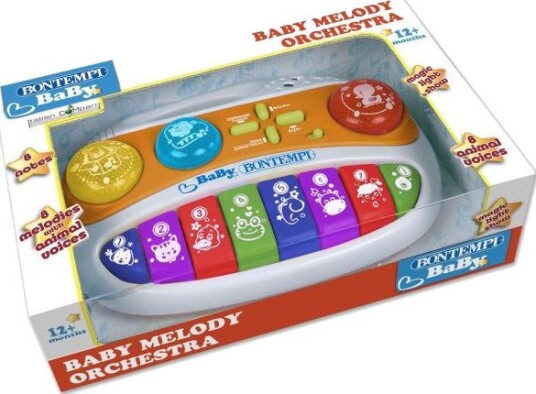 Bontempi Baby Melody Elektronisk Piano 8 Melodier 8 Dyrelyder
