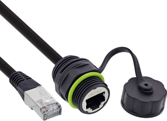Inline 69927K Cat6a Svart Inline 69927K Cat6a Svart