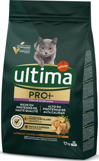 Affinity Ultima Cat PRO+ Sterilized Tørrfôr Kylling 2x1.1kg