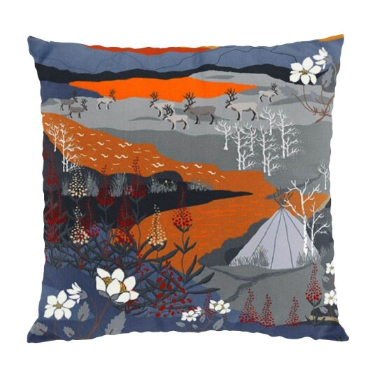 Arvidssons Textil Fjällvandring putetrekk 47x47 cm Oransje