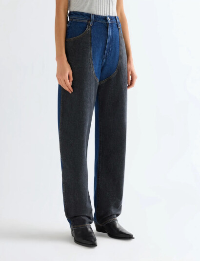 Wrangler Patched Chap Jeans - Blue - 31 x 32