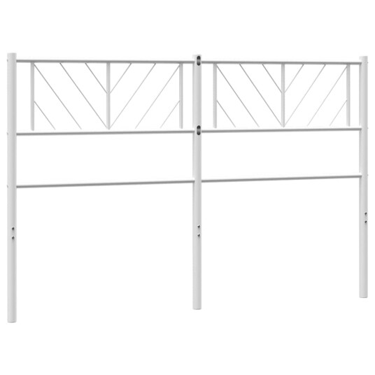 Sengegavl i metall hvit 120 cm 8721012190382