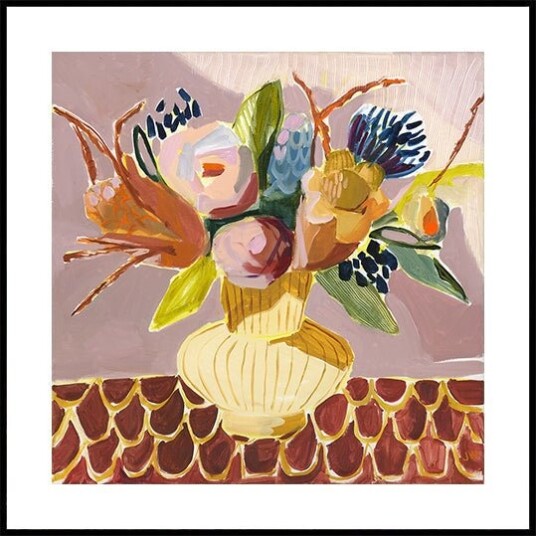 Mauve Bouquet Plakat Plakat / 30x30cm