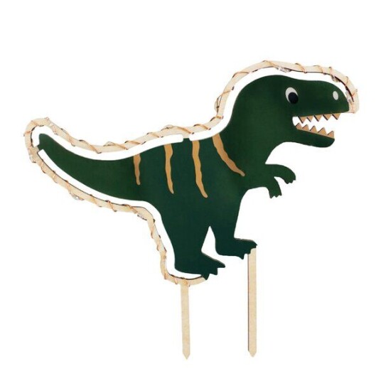 ScrapCooking LED kaketopp dinosaur grønn/natur ScrapCooking LED kaketopp dinosaur grønn/natur