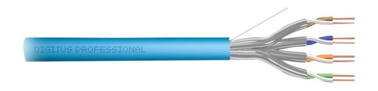Digitus Professional - Installation Cable - 500 M - 7.2 Mm - U/Ftp - Simpleks - Cat 6A - Ieee 802.5/Ieee 802.3 - Solid Halogenfri - Lys Blå Ral 5012