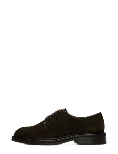 Selected Slhcarter Suede Blucher Shoe Brown 42 Selected Slhcarter Suede Blucher Shoe Brown 42