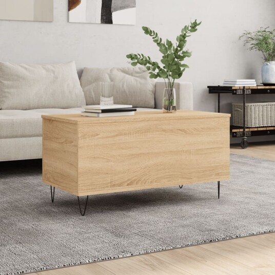  Salongbord sonoma eik 90x44,5x45 cm konstruert tre 8721012112865