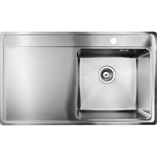 Secher Vejle BK1BA kjøkkenvask 85x50,6 cm rustfritt stål