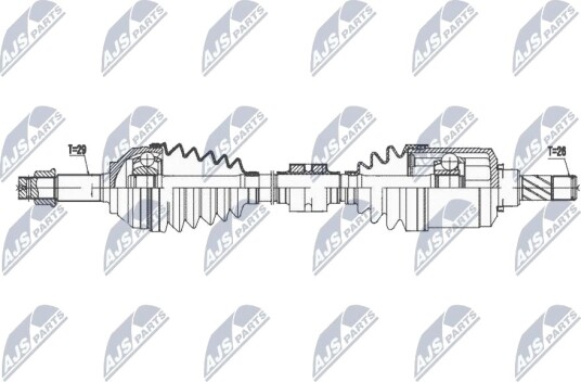 Nty Drivaksel NTY NPW NS 168