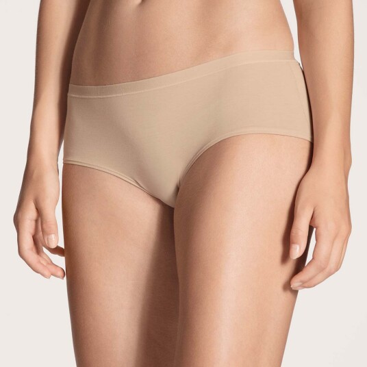 Calida Truser Natural Comfort Hipster Beige bomull Medium Dame