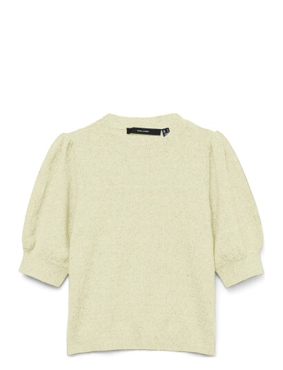 VERO MODA Vmdoffy 2/4 O Neck Pullover Ga Noos |Gul |S