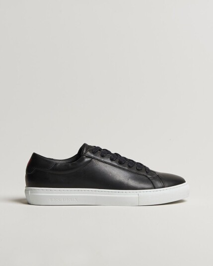 Les Deux Theodor Leather Sneakers Black