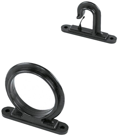Holder for fiskestang, to deler - sort