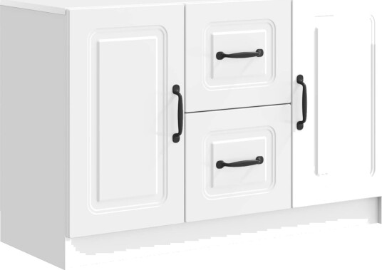  Serviesskap Høgglans hvit 89 x 34,5 x 57 cm Konstruert tre