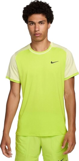 Nike M Court Dri Fit Advantage Top Padel  og tennis T skjorte herre Grön/Svart S
