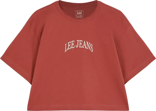 Lee Jeans Ss Cropped Tee Pink XS