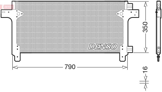 Kondensator, klimaanlegg DENSO DCN99063