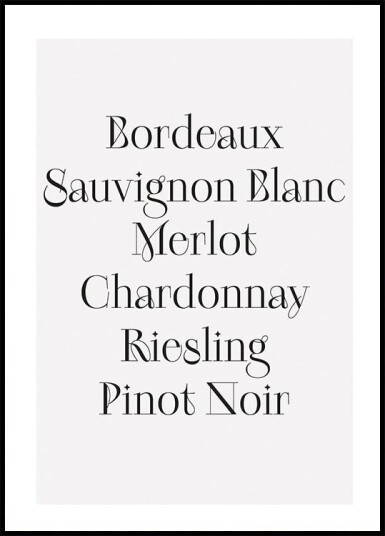 Wine Plakat Plakat / 100x150cm