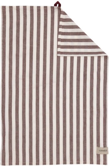 Ernst kjøkkenhåndkle brede striper 47x70 cm Rød-hvit