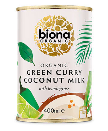Biona Organic Kokosmælk Grøn Karry M. Citrongræs Ø 400g