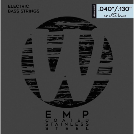 Warwick Emp Coated Bass String Set (040-130) Stainless Stl, 5-Str. Low B Ml