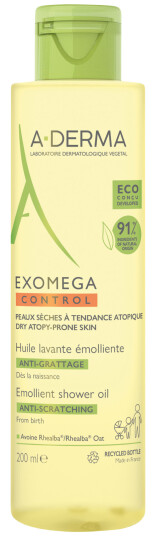 A-Derma Exomega Control Shower Oil, 200 ml