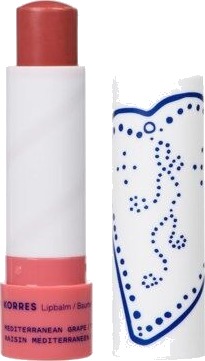 Korres Lip Balm Med Farge Mediterranean Grape Nøytral Mellomrosa Undertone Korres Lip Balm Med Farge Mediterranean Grape Nøytral Mellomrosa Undertone