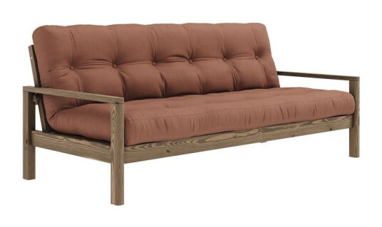 Karup Design Knob Sovesofa, Brun lakkert furu, Clay Brown Unoliving 1733432-02-0 1733432-18-0 Karup Design Knob Sovesofa, Brun lakkert furu, Clay Brown Unoliving 1733432-02-0 1733432-18-0