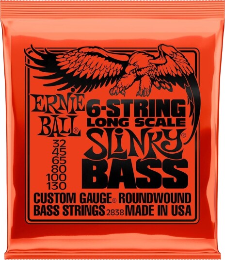 Ernie Ball Eb-2838 Roundwound 6-String 032-130 Slinky