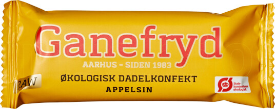Ganefryd Naturlig Rawbar Dadelkonfekt Appelsin Ganefryd 50g
