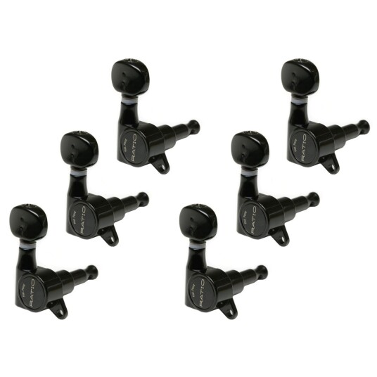Graph Tech Prn-4731-B0 Ratio Electric Guitar Machine Heads Left - Svart