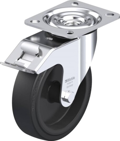 Blickle 761538 L-Poev 125G-Fi Styrehjul Med Brems 125 Mm 250 Kg 1 Stk