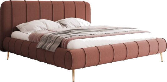 Calrosin Sengeramme med Ben 180x200 cm med Oppbevaring Rosa