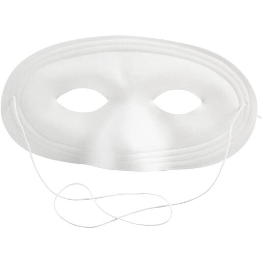 Creativ Company Halvmaske Hvit 10x175 cm 1 stk