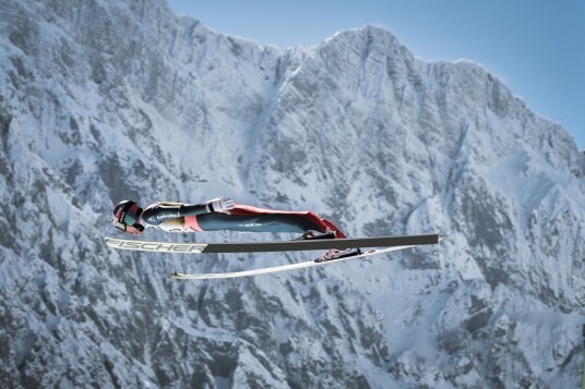 Plakat Skihopping i Alpene